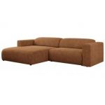 Narożnik PASADENA L - strona lewa - pomarańczowy, struktura