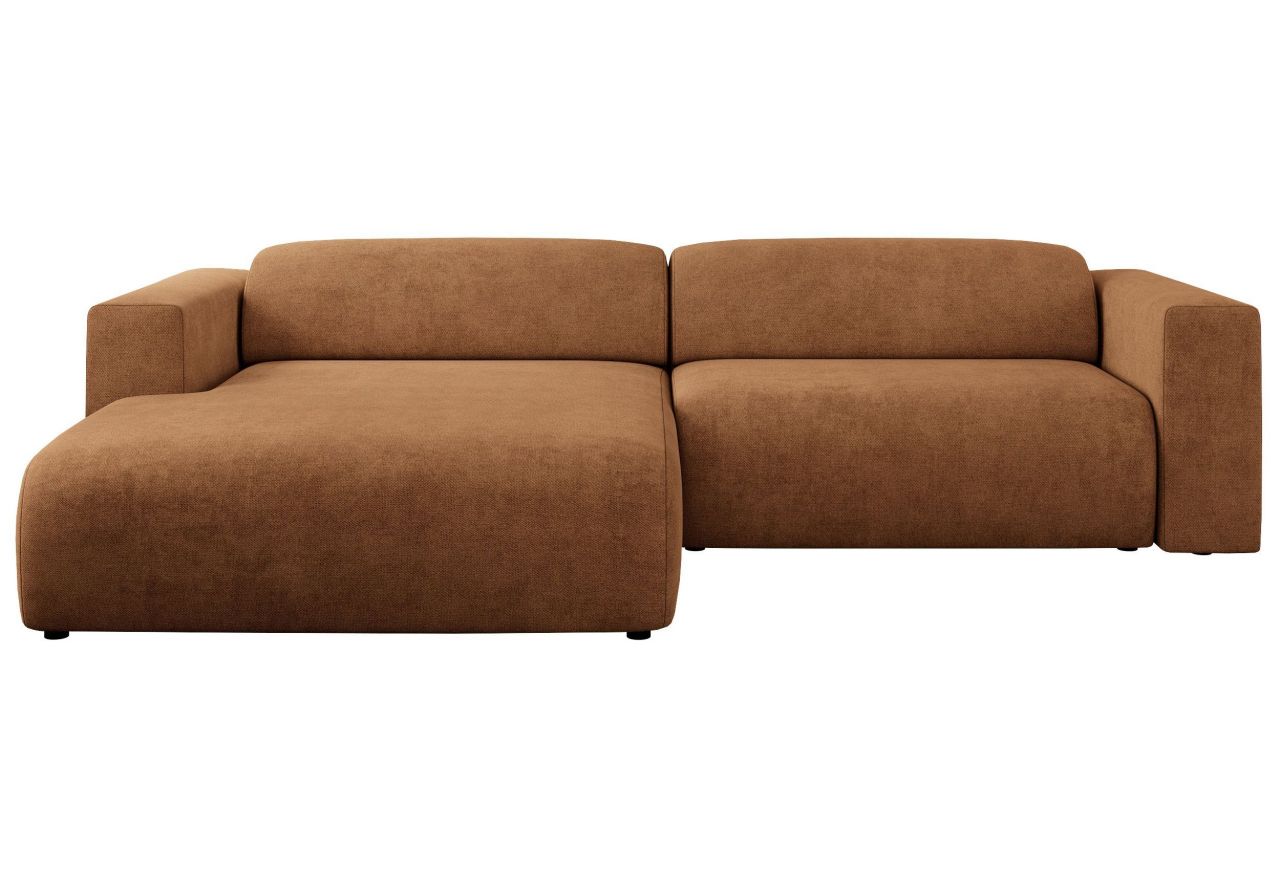 Narożnik PASADENA L - strona lewa - pomarańczowy, struktura