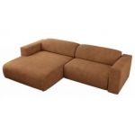 Narożnik PASADENA L - strona lewa - pomarańczowy, struktura