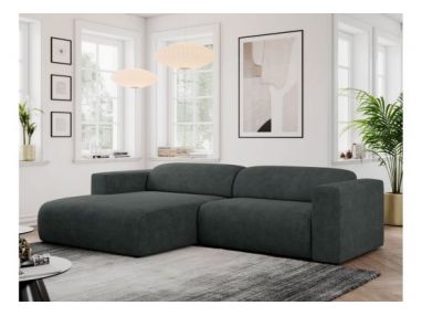 Narożnik PASADENA L - strona lewa - ciemnoszary, struktura