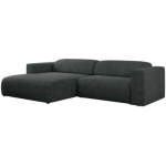 Narożnik PASADENA L - strona lewa - ciemnoszary, struktura