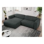 Narożnik PASADENA L - strona lewa - ciemnoszary, struktura