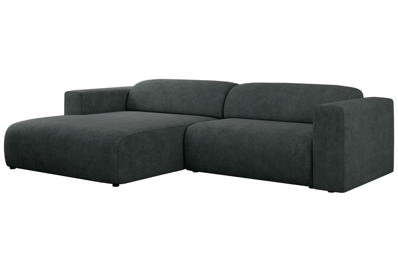 Narożnik PASADENA L - strona lewa - ciemnoszary, struktura