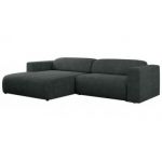 Narożnik PASADENA L - strona lewa - ciemnoszary, struktura