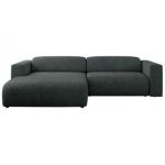 Narożnik PASADENA L - strona lewa - ciemnoszary, struktura