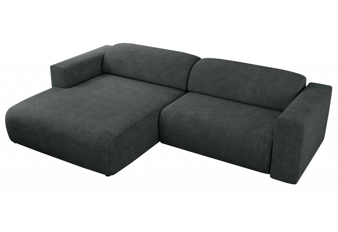 Narożnik PASADENA L - strona lewa - ciemnoszary, struktura