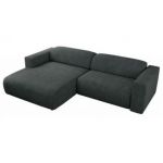 Narożnik PASADENA L - strona lewa - ciemnoszary, struktura