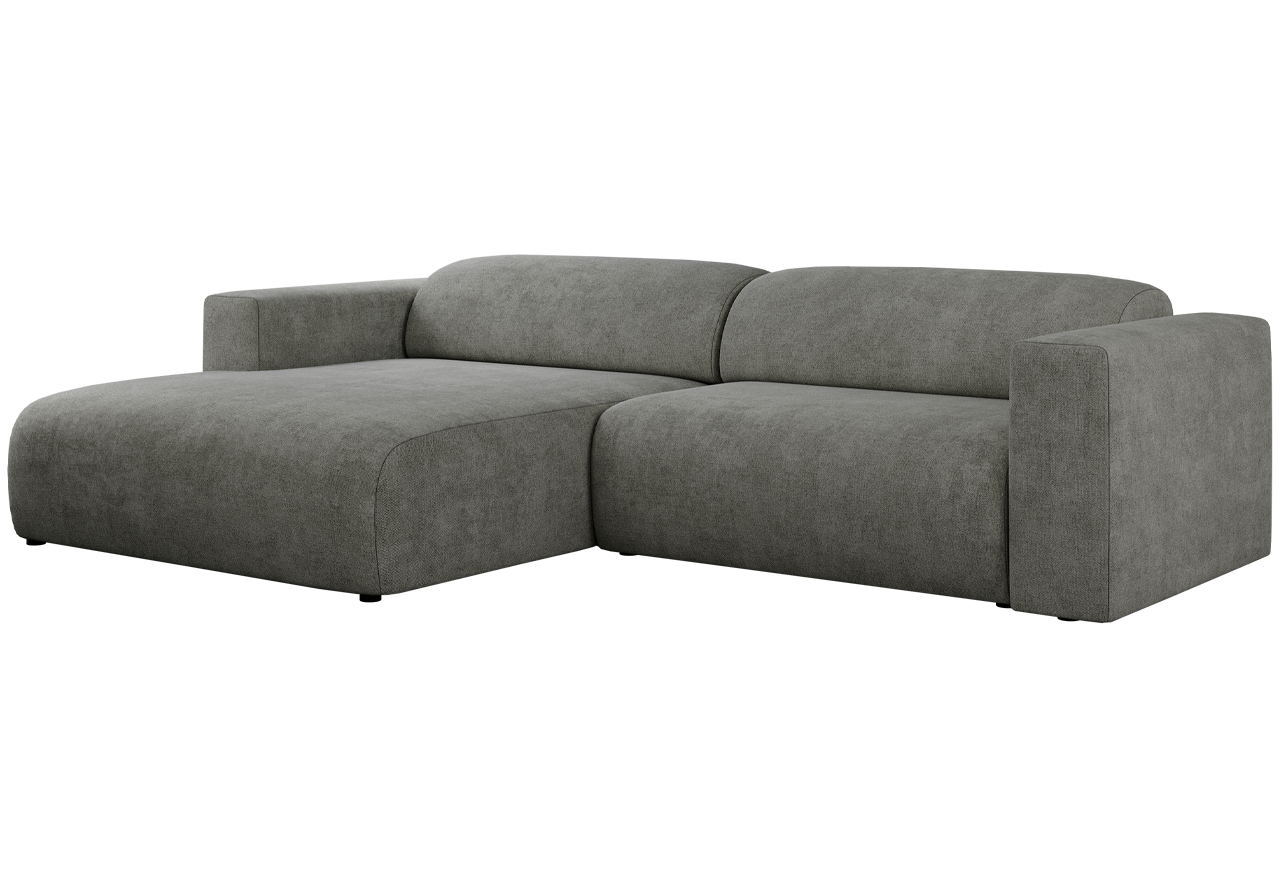 Narożnik PASADENA L - strona lewa - szary, struktura