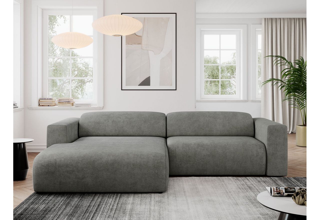 Narożnik PASADENA L - strona lewa - szary, struktura