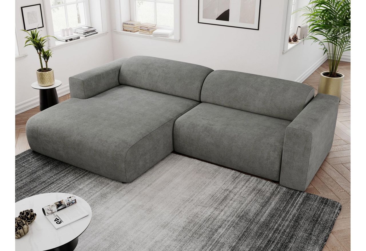 Narożnik PASADENA L - strona lewa - szary, struktura