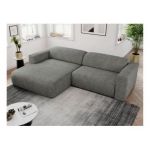 Narożnik PASADENA L - strona lewa - szary, struktura