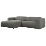 Narożnik PASADENA L - strona lewa - szary, struktura