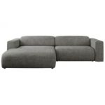 Narożnik PASADENA L - strona lewa - szary, struktura
