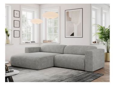 Narożnik PASADENA L - strona lewa - jasnoszary, struktura