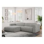 Narożnik PASADENA L - strona lewa - jasnoszary, struktura