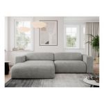 Narożnik PASADENA L - strona lewa - jasnoszary, struktura