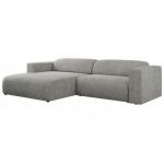 Narożnik PASADENA L - strona lewa - jasnoszary, struktura