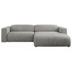 Narożnik PASADENA L - strona lewa - jasnoszary, struktura