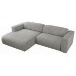 Narożnik PASADENA L - strona lewa - jasnoszary, struktura