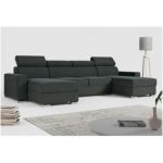 Narożnik FOX U - uniwersalny - ciemnoszary, struktura