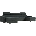 Narożnik FOX U - uniwersalny - ciemnoszary, struktura