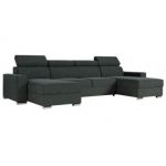 Narożnik FOX U - uniwersalny - ciemnoszary, struktura