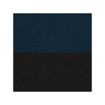 Narożnik FOX U - uniwersalny - ciemnoniebieski, czarny, welwet, ekoskóra