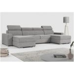 Narożnik FOX U - uniwersalny - jasnoszary, struktura