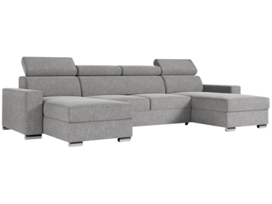 Narożnik FOX U - uniwersalny - jasnoszary, struktura