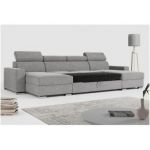 Narożnik FOX U - uniwersalny - jasnoszary, struktura