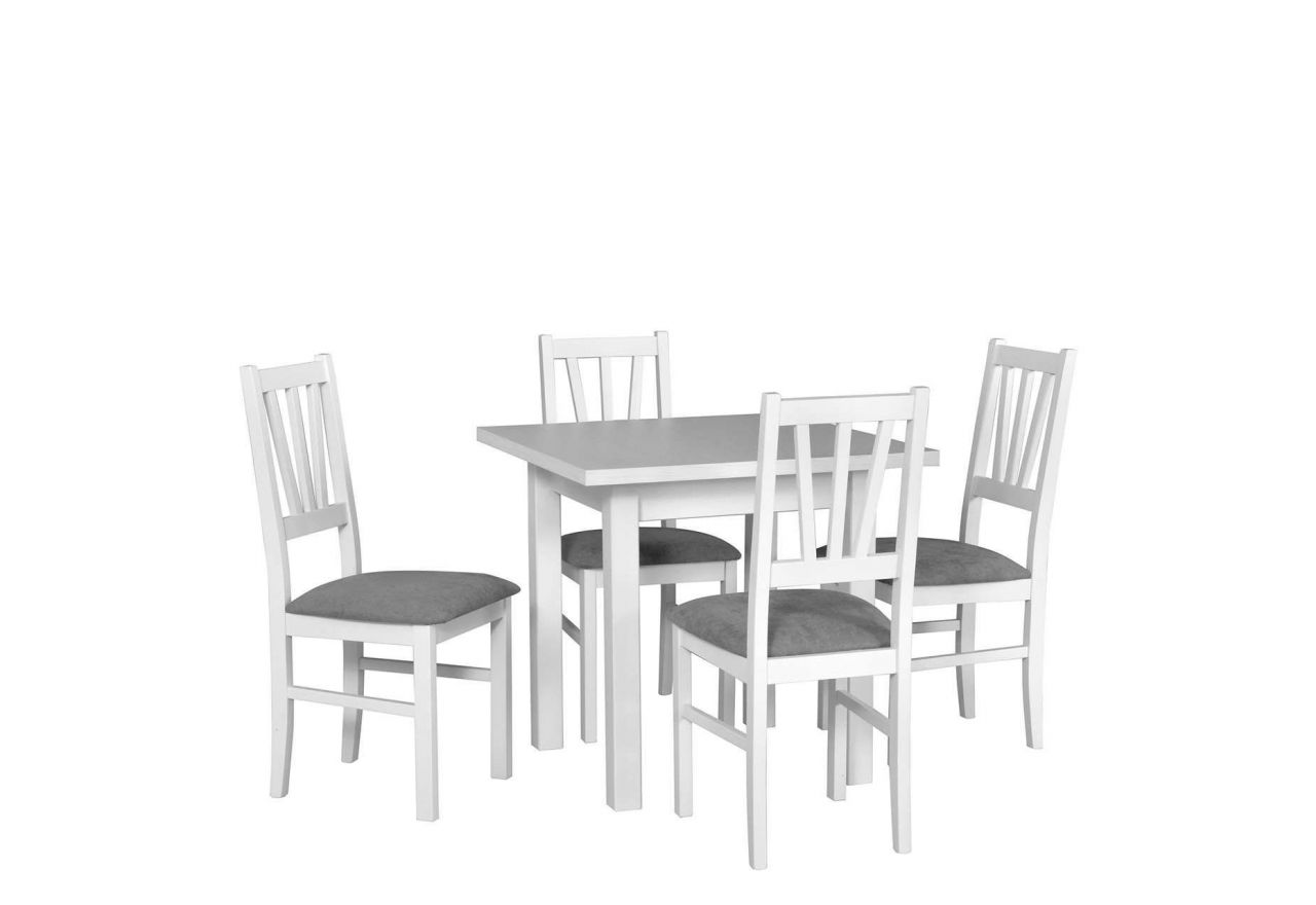 Nowoczesny i praktyczny zestaw do jadalni i salonu - stół MASTER 7 + krzesła ANAT 5