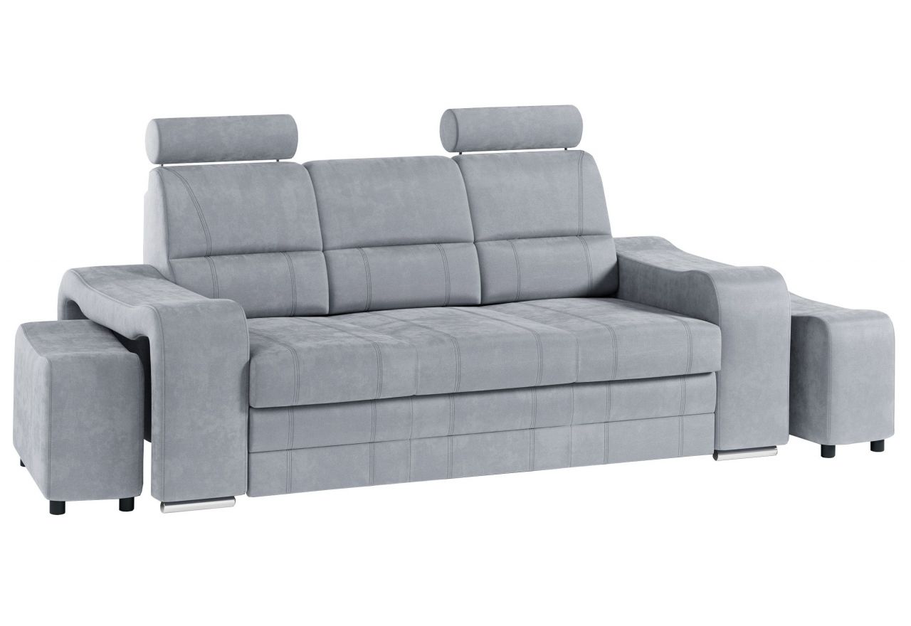 Sofa WESA - jasnoszary, welwet
