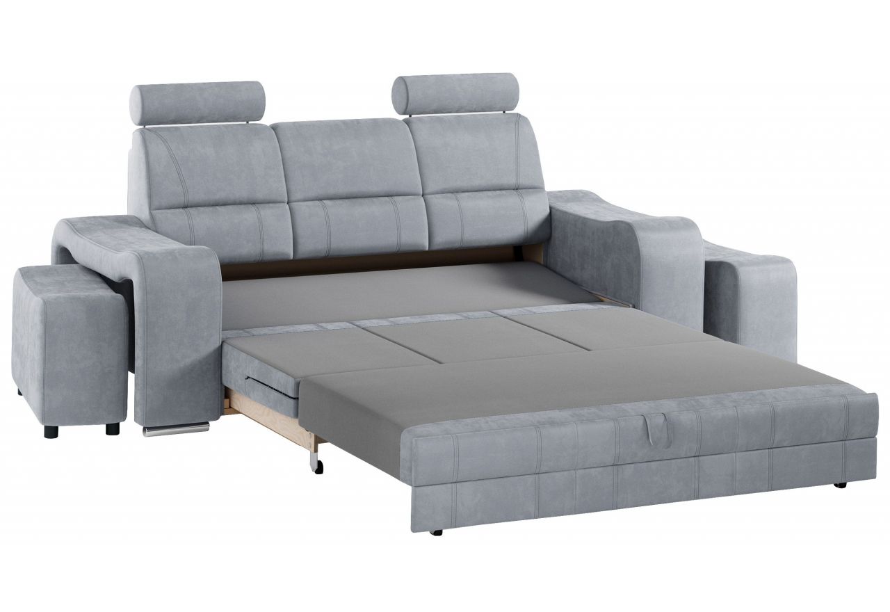 Sofa WESA - jasnoszary, welwet