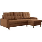 Narożnik COLIN L - uniwersalny - pomarańczowy, struktura