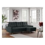 Narożnik COLIN L - uniwersalny - ciemnoszary, struktura