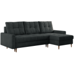 Narożnik COLIN L - uniwersalny - ciemnoszary, struktura