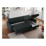 Narożnik COLIN L - uniwersalny - ciemnoszary, struktura