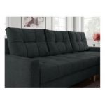 Narożnik COLIN L - uniwersalny - ciemnoszary, struktura