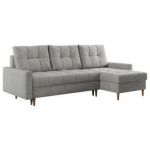 Narożnik COLIN L - uniwersalny - jasnoszary, struktura