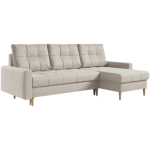 Narożnik ASTRA L - uniwersalny - beżowy, welwet