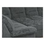 Narożnik COMODO U - uniwersalny - szary, sztruks