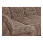 Narożnik COMODO U - uniwersalny - brązowy, sztruks