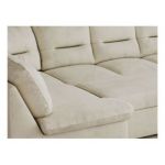 Narożnik COMODO U - uniwersalny - beżowy, welwet