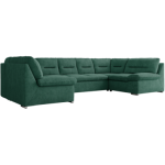 Narożnik COMODO U - uniwersalny - ciemnozielony, struktura