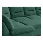 Narożnik COMODO U - uniwersalny - ciemnozielony, struktura