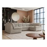 Narożnik COMODO U - uniwersalny - beżowy, struktura