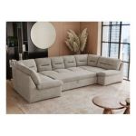 Narożnik COMODO U - uniwersalny - beżowy, struktura