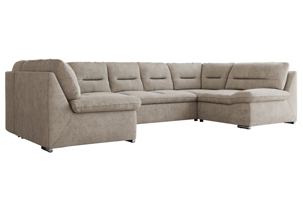 Narożnik COMODO U - uniwersalny - beżowy, struktura