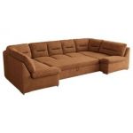 Narożnik COMODO U - uniwersalny - pomarańczowy, struktura