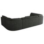 Narożnik COMODO U - uniwersalny - ciemnoszary, struktura